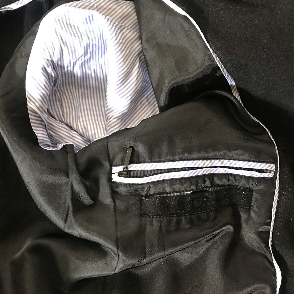 Lands' End Women's Classic Black Peacoat - Picture 9 of 12